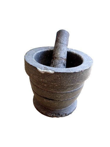 Schist stone herb mortar - stone,