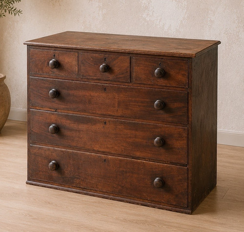 Georgian mahogany chest - mahogany, of