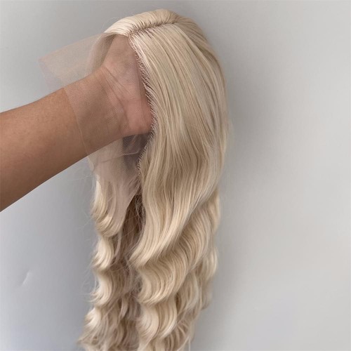Long wavy mixed blonde - wavy,