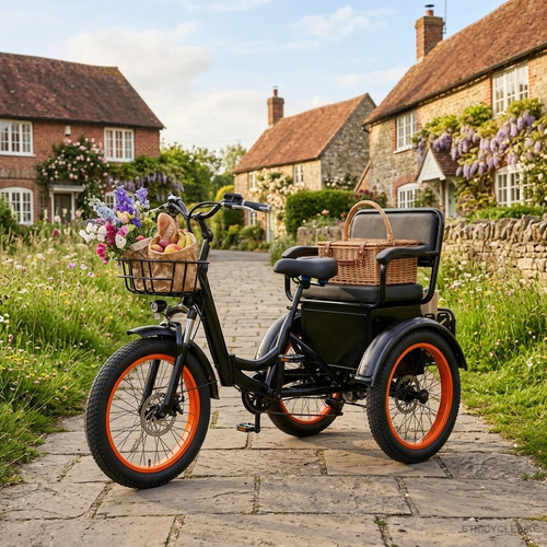 Folding electric tricycle - 20'',