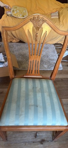 Yew wood dining chair - dining,