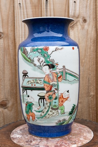 Chinese blue famille verte - &,