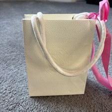 Swarovski White Gift Bag with Pink Ribbon 18x18x10cm