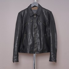 ALL SAINTS Leather Jacket Mens