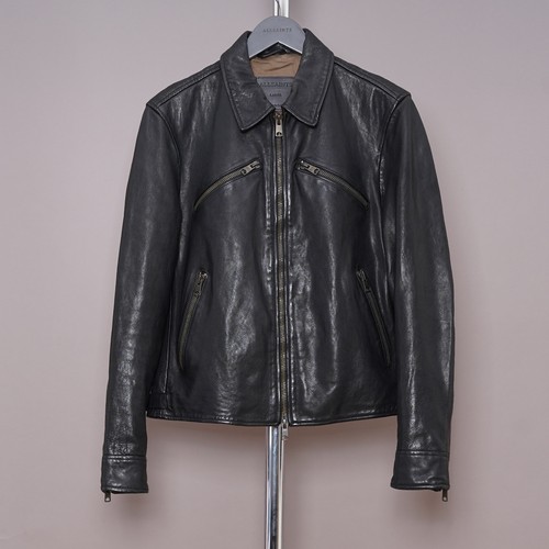 All saints leather jacket mens - saints,