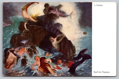 Arnold bocklin postcard naiads - arnold,