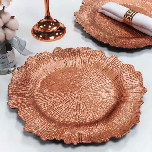 Glass charger plates wedding - glass,