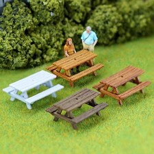 Model Railway Picnic Bench - OO Gauge Hornby Scale Model Pub Table