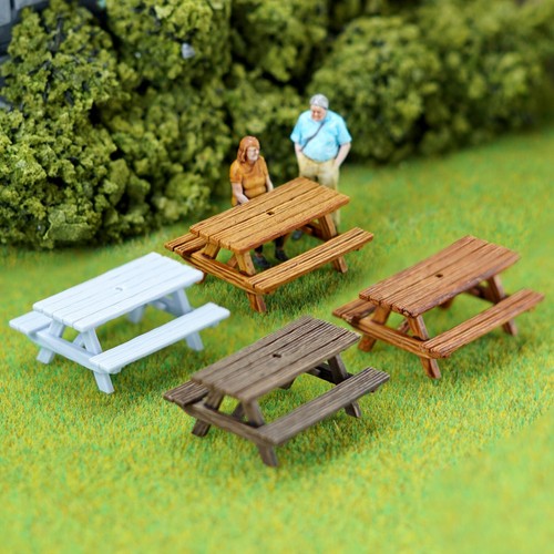 Model railway picnic table - model,