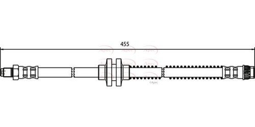 Apec front brake hose - front,