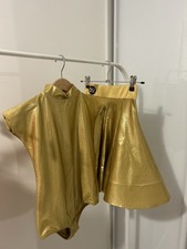 DSI JUVENILES DRESS 2-in-1 LATIN GOLD 7-8 Years Girls