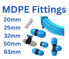 Blue MDPE Plastic Mains Water