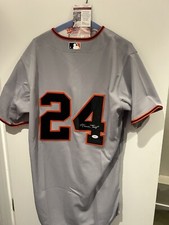 Willie Mays Autographed San Francisco Giants Signed Grey Road Jersey - JSA