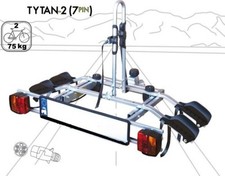 Super Deal ! Titan 2 Bike Rack Cycle Carrier on Tow bar 7pin (75kg capacity)