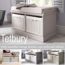 Tetbury Bench with 2 White