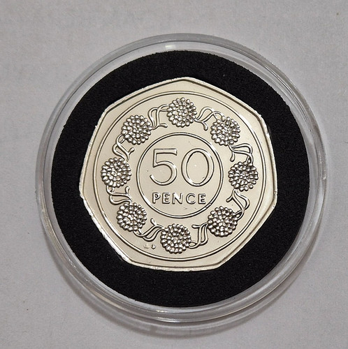 Gibraltar 1988 50p pence coin - gibraltar,