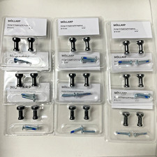 18X IKEA MOLLARP Metal Knob Black Classic Kitchen Office Cabinet Drawer