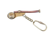 Solid brass nautical whistle - solid,