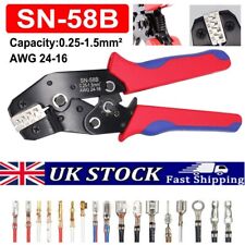 0.25-1.5mm² Ratchet Crimper Plier Crimping Tool Cable Wire Electrical Terminals