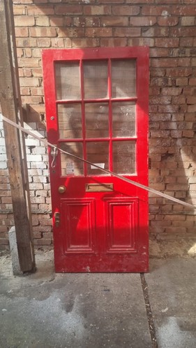 Antique original red - original, wooden