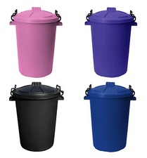 50L Coloured Plastic Waste Bin