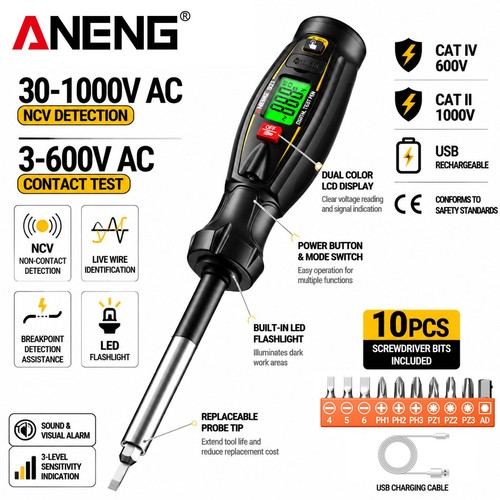 Rechargeable voltage tester - rechargeable,