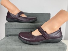 Hotter Shake Women’s Wine Colour  Leather Shoes Strap Mary Jane - Size UK 5 -