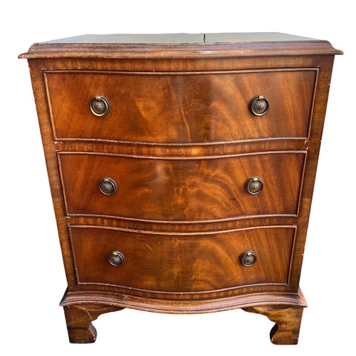 Vintage mahogany bedside - , chest