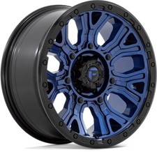 Alloy Wheels 20" Fuel Traction D827  Black/Blue For Hyundai Terracan 01-09