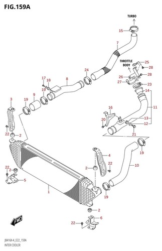 Suzuki genuine inter cooler - suzuki,