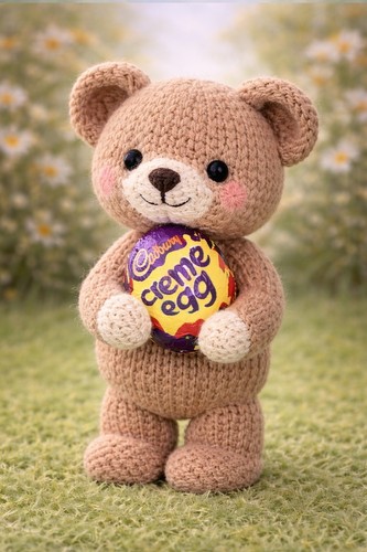 Teddy bear creme - bear, egg