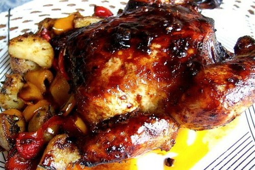 Rotisserie bbq chicken - rotisserie,