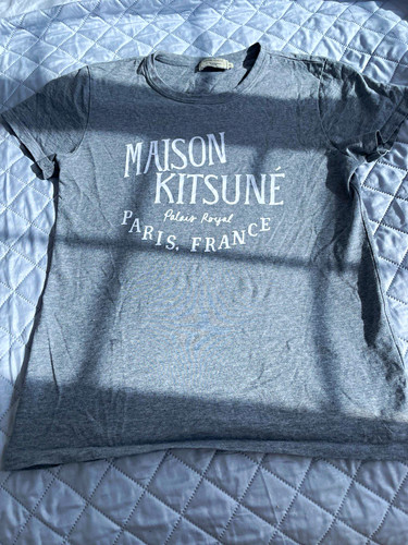 Maison kitsuné grey logo - maison,