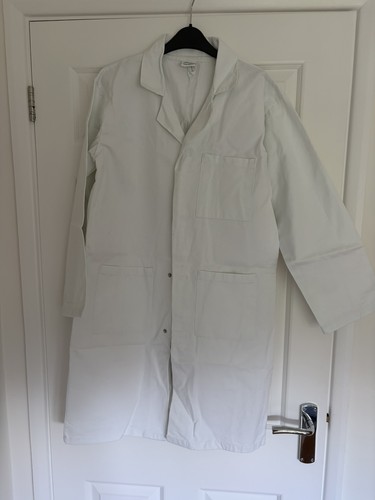White lab coat banner size - by,