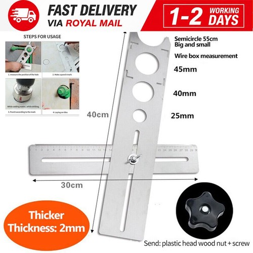 Tile hole locator - hole, guide