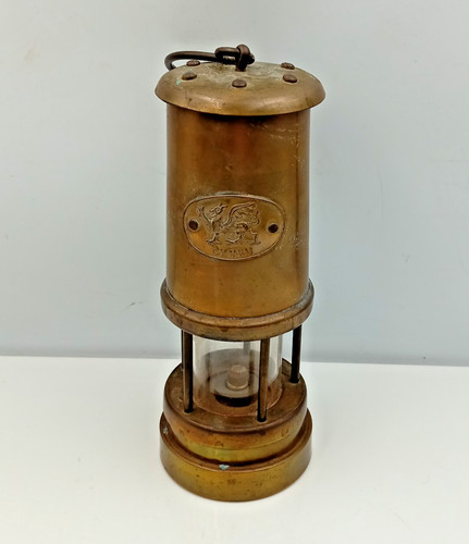 Antique brass miners safety - miners,