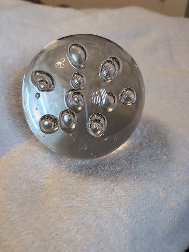 Large glass paperweight - large,