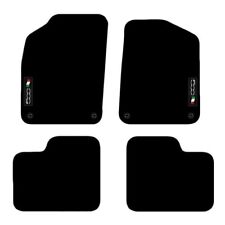 Tailored Carpet Car Floor Mats For Fiat 500 2012+ Onwards logo 4 Clips.C