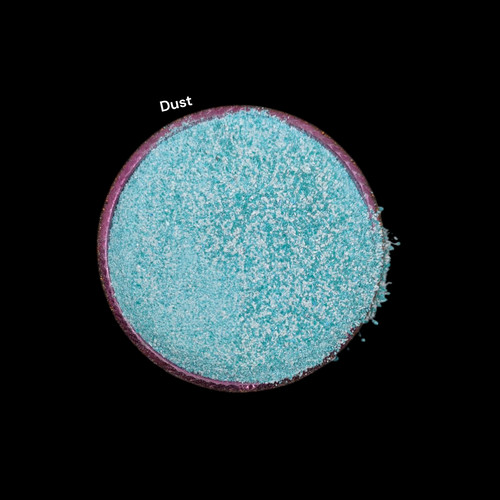 Crushed white green - crushed, turquoise