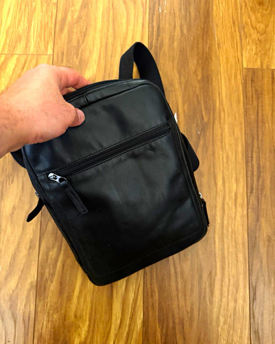 Fossil black leather - fossil, zip