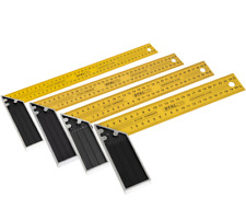 ALL SIZES Woodworking Carpenter Wood Try Square Measure Hardened Steel STALCO