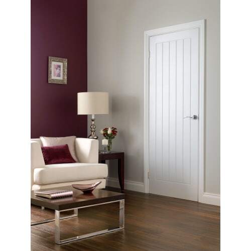 Geneva white grained moulded - white,