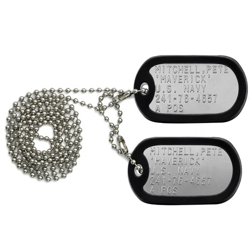 Stainless steel military dog - steel,