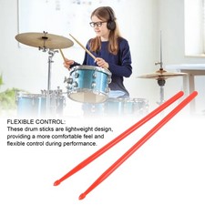 (Red)2PCS Nylon Drum Sticks