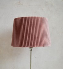 Vintage Dusty Pink Ribbed Lamp