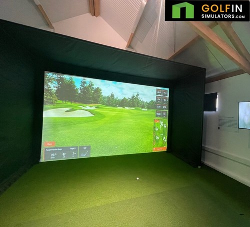 Golf simulator enclosure - golf,