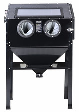 220L Heavy Duty Sand Blasting Cabinet Sand Blaster Abrasive Grit Shot Blast LED