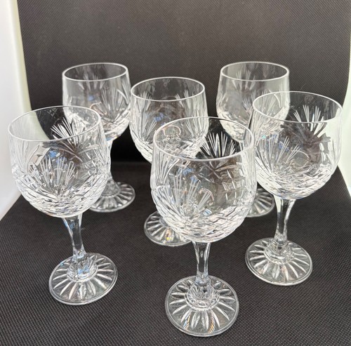 Vintage crystal sherry glasses - vintage,