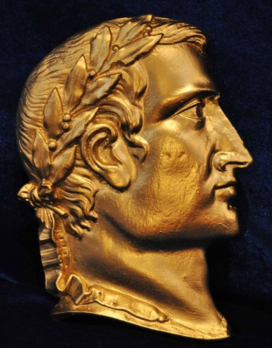 Greek roman bust gilt head - head, god