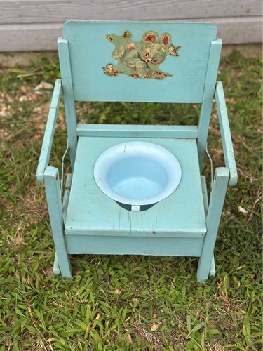 Vintage folding wooden child - folding,